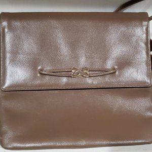 Vintage tan cream leather purse - Erik for Holiner